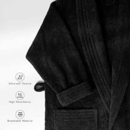American Soft Linen Luxury Men’s Robe – 100% Cotton, Quick Dry, Turkish Bathrobe for Wholesale