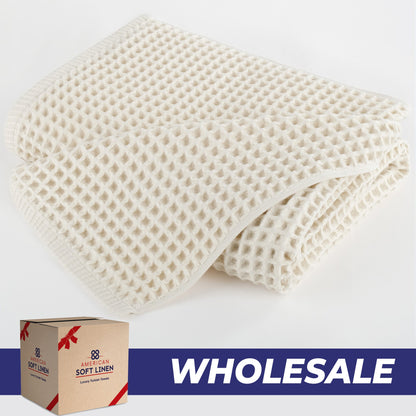 American Soft Linen 100% Cotton Waffle Bath Towels Wholesale – 26 Case