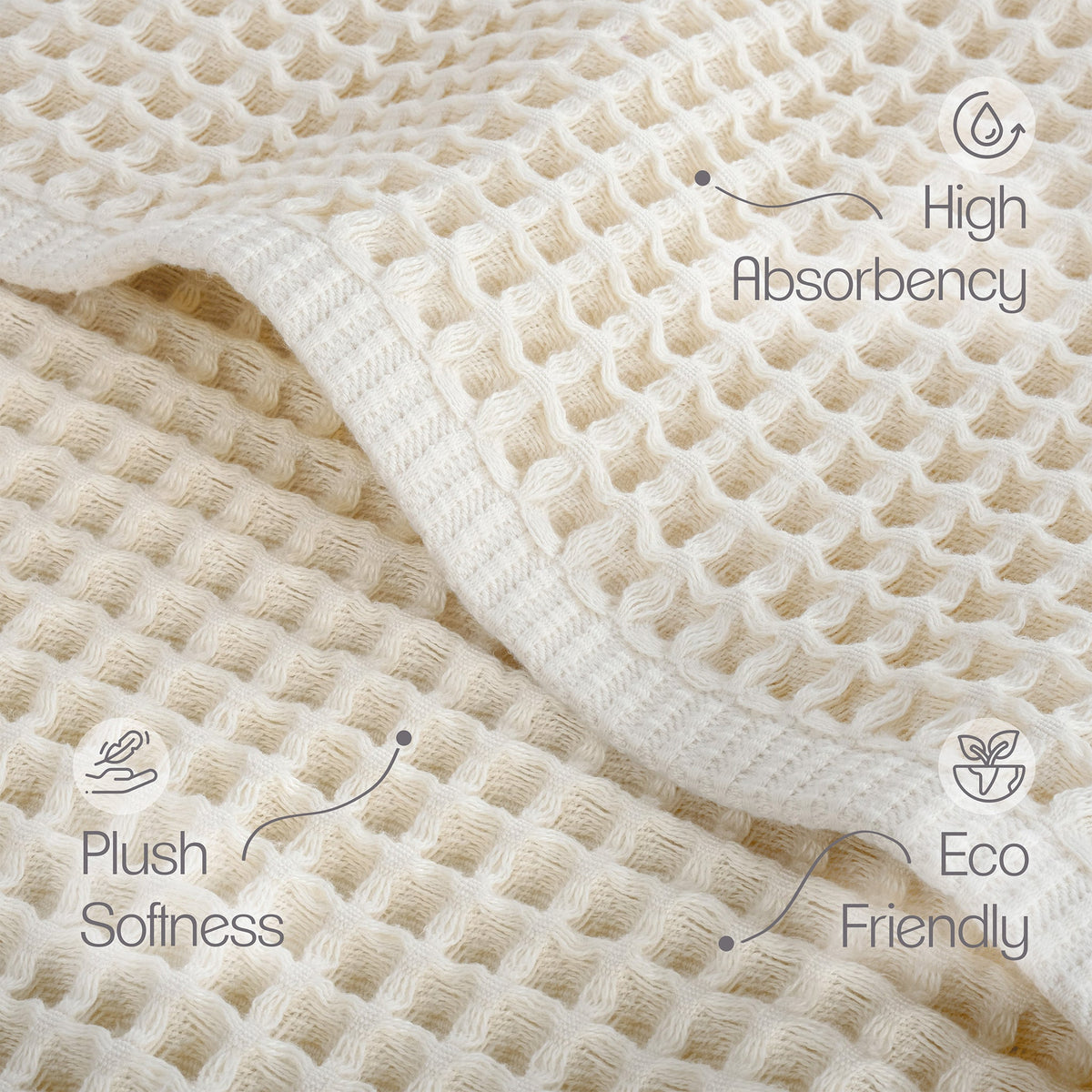 American Soft Linen 100% Cotton Waffle Bath Towels Wholesale – 26 Case