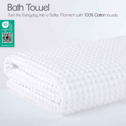 American Soft Linen 100% Cotton Waffle Bath Towels Wholesale – 26 Case