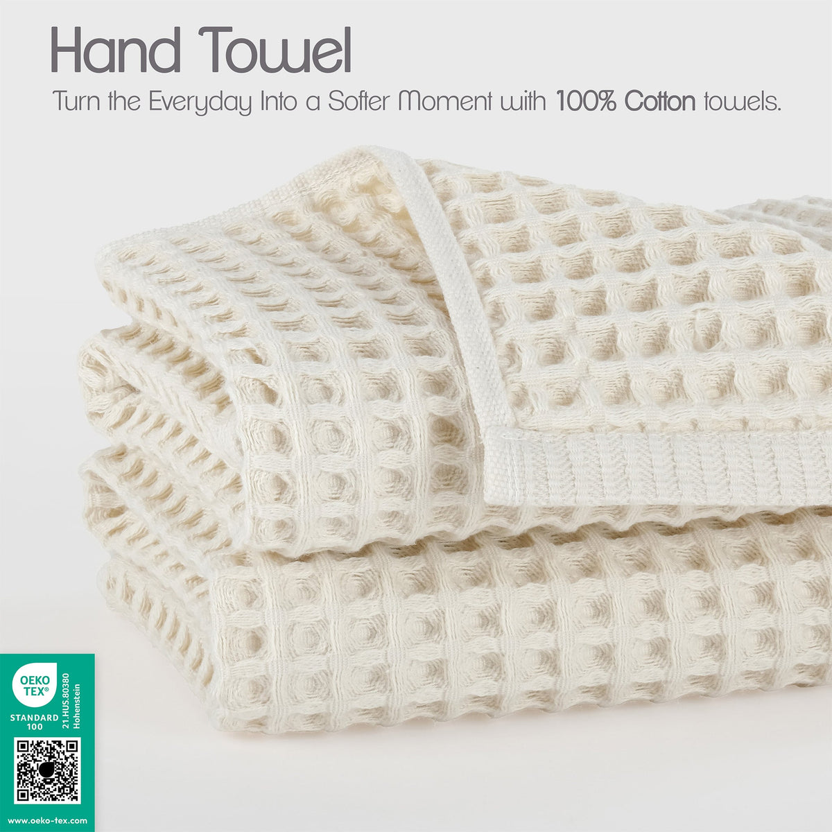American Soft Linen 100% Cotton Waffle Hand Towels Set Wholesale – 60 Case