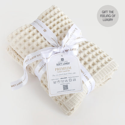 American Soft Linen 100% Cotton Waffle Hand Towels Set Wholesale – 60 Case