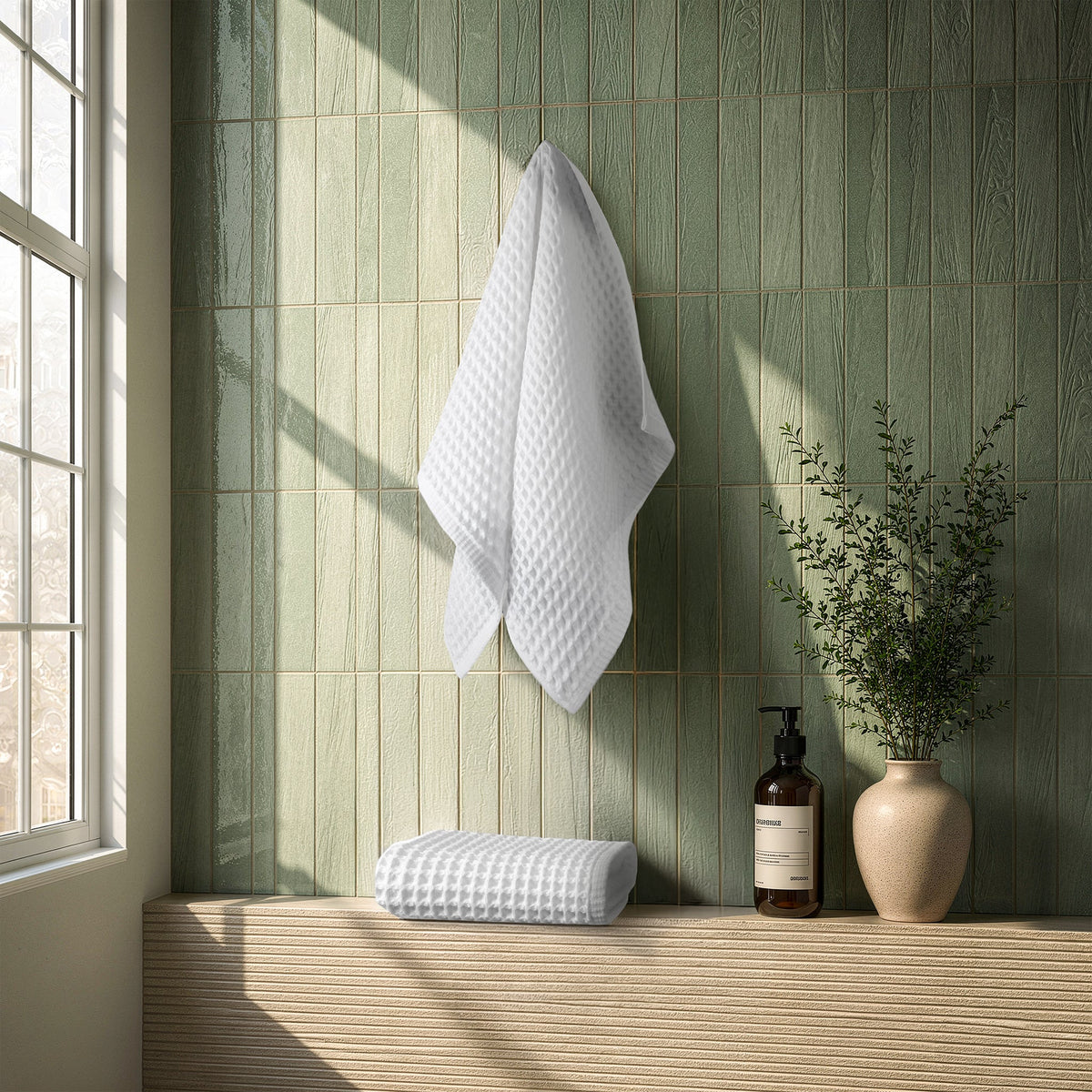 American Soft Linen 100% Cotton Waffle Hand Towels Set Wholesale – 60 Case