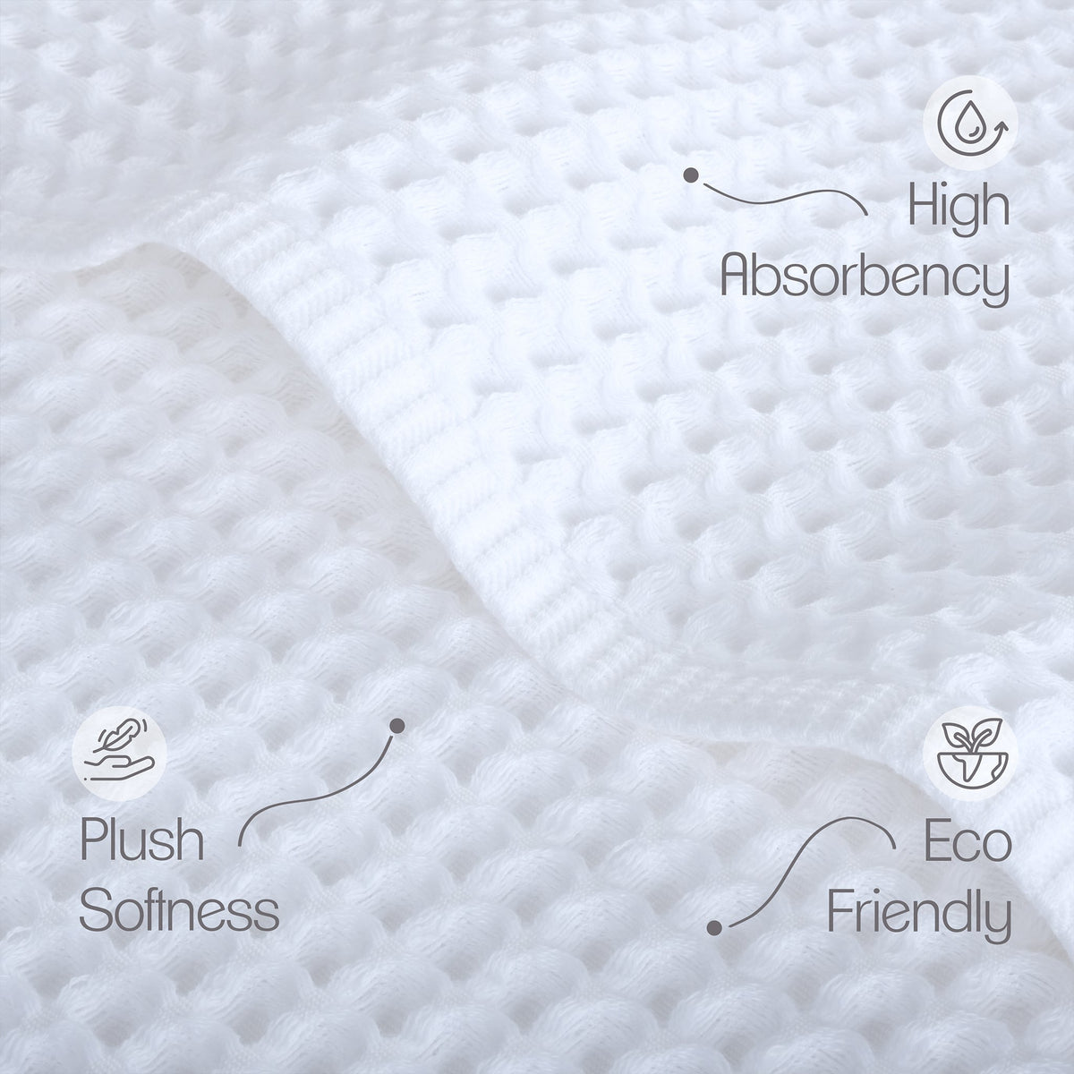 American Soft Linen 100% Cotton Waffle Hand Towels Set Wholesale – 60 Case