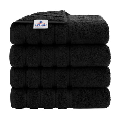 4 Piece 100% Cotton Turkish Bath Towels - 8 Set Case Pack