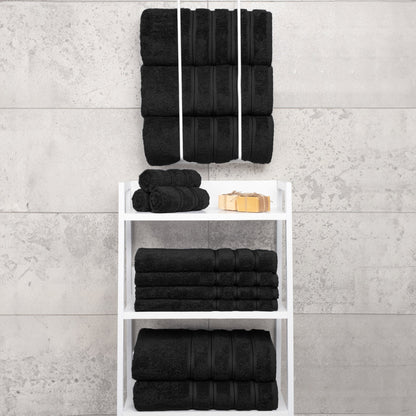 4 Piece 100% Cotton Turkish Bath Towels - 8 Set Case Pack