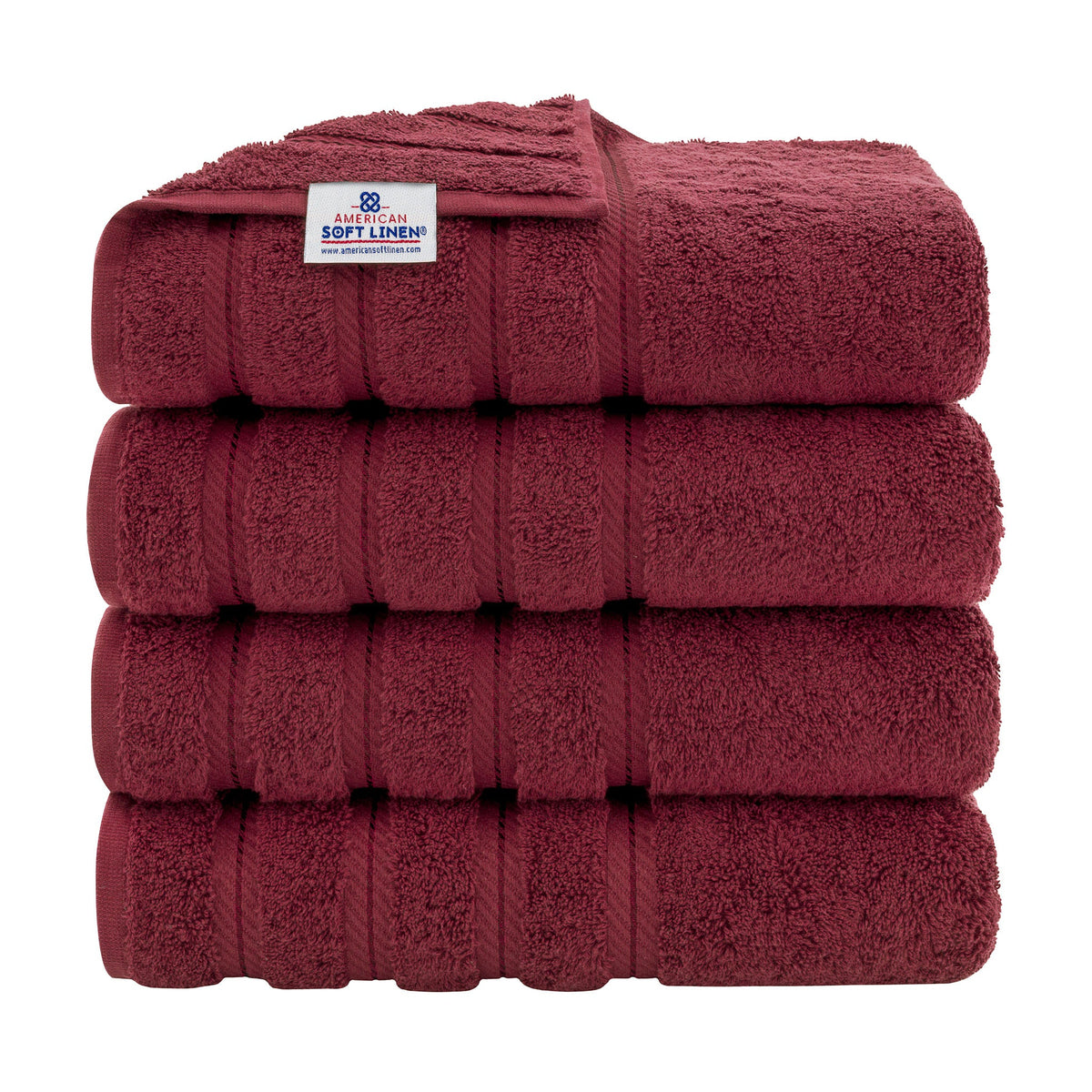 4 Piece 100% Cotton Turkish Bath Towels - 8 Set Case Pack