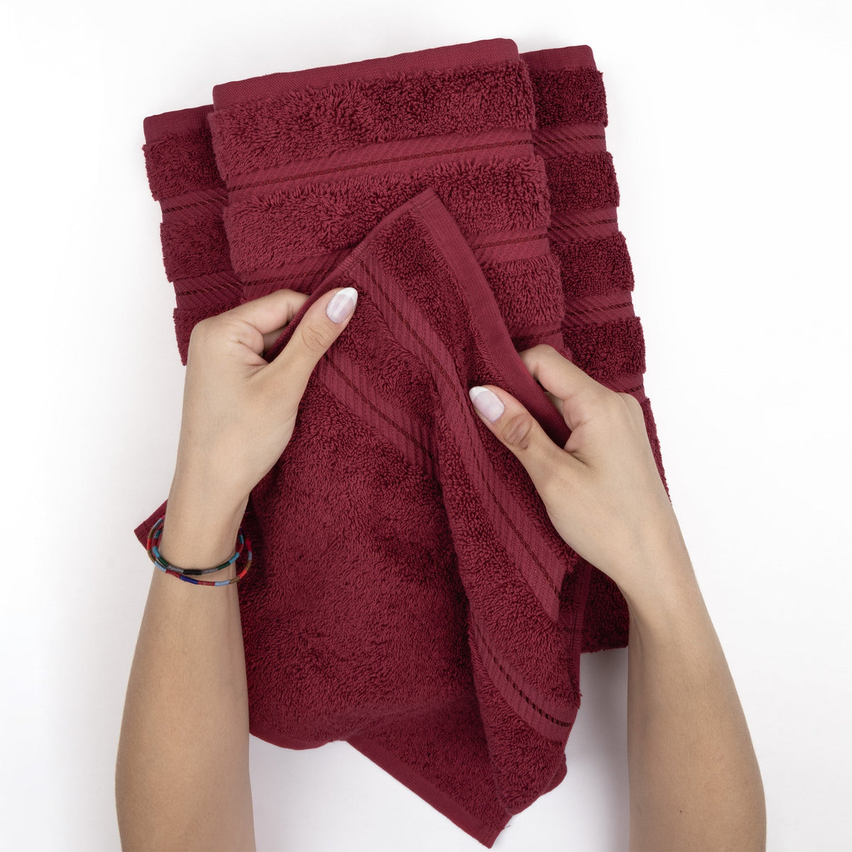 4 Piece 100% Cotton Turkish Bath Towels - 8 Set Case Pack