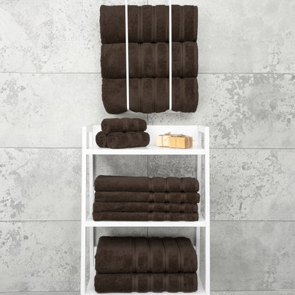 4 Piece 100% Cotton Turkish Bath Towels - 8 Set Case Pack