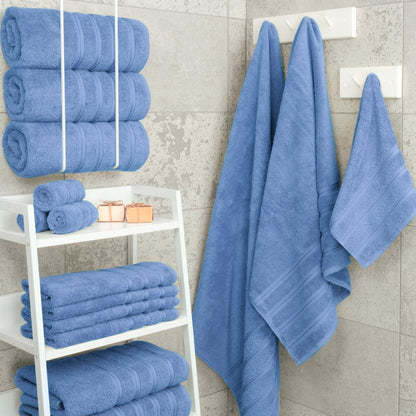 4 Piece 100% Cotton Turkish Bath Towels - 8 Set Case Pack