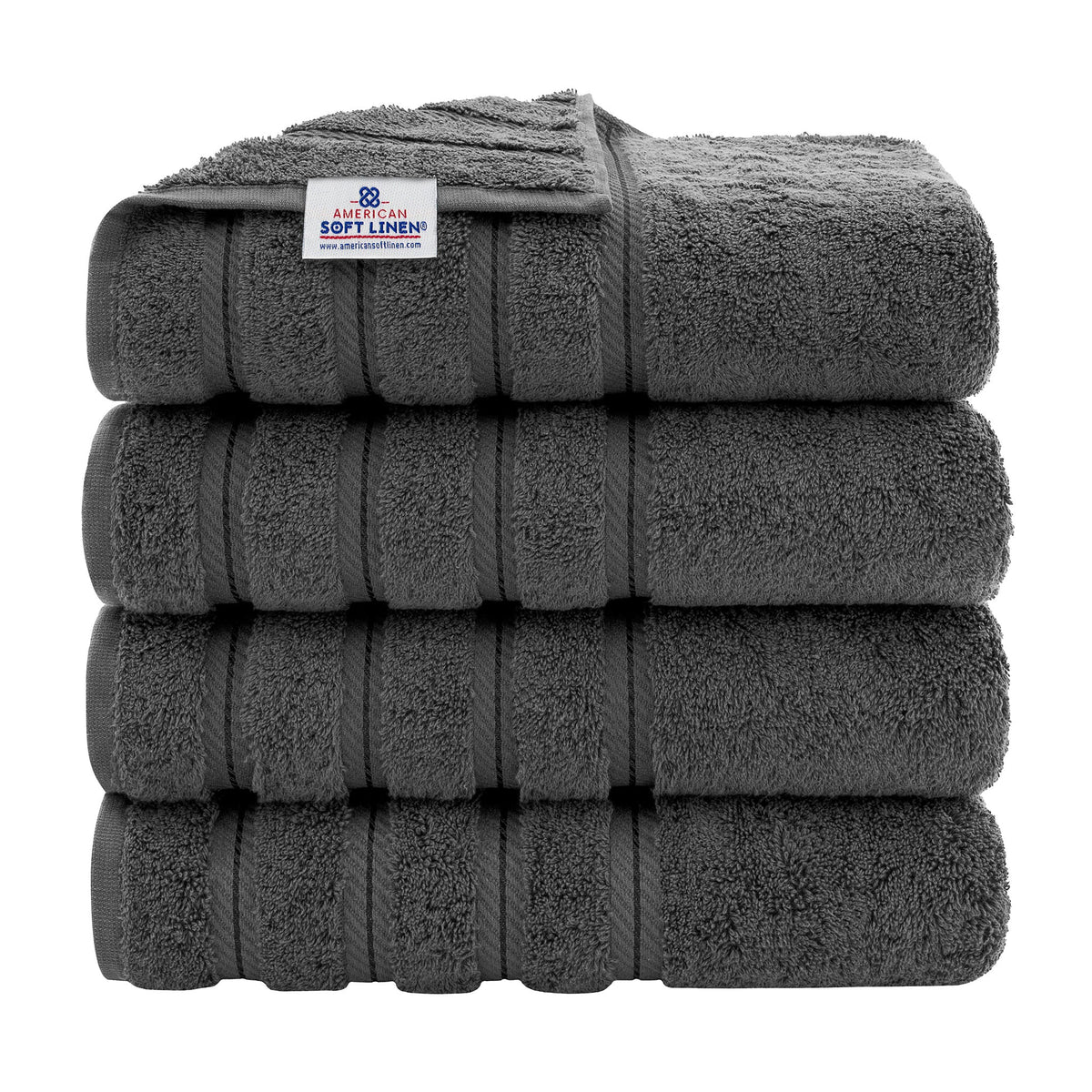 4 Piece 100% Cotton Turkish Bath Towels - 8 Set Case Pack