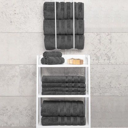 4 Piece 100% Cotton Turkish Bath Towels - 8 Set Case Pack