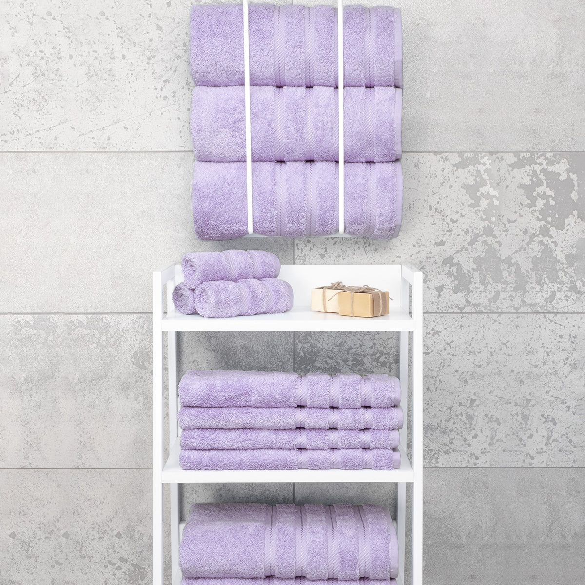 4 Piece 100% Cotton Turkish Bath Towels - 8 Set Case Pack