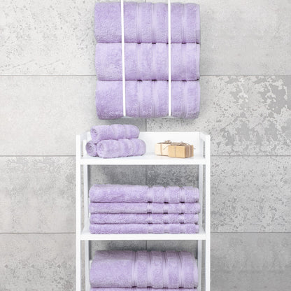 4 Piece 100% Cotton Turkish Bath Towels - 8 Set Case Pack
