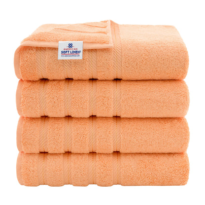 4 Piece 100% Cotton Turkish Bath Towels - 8 Set Case Pack