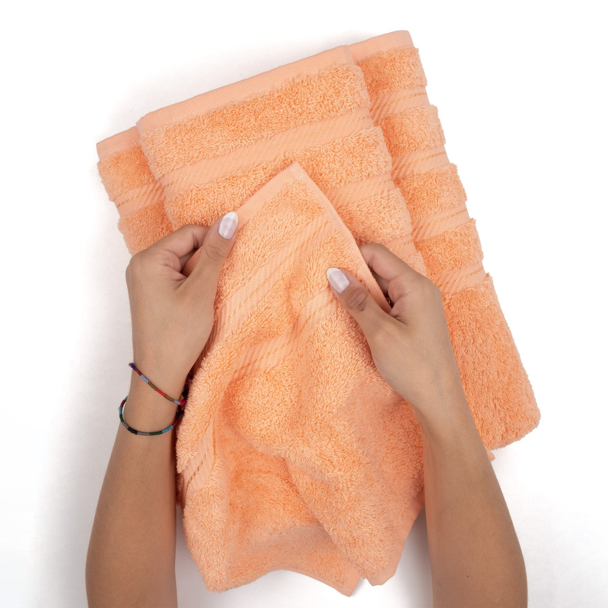 4 Piece 100% Cotton Turkish Bath Towels - 8 Set Case Pack