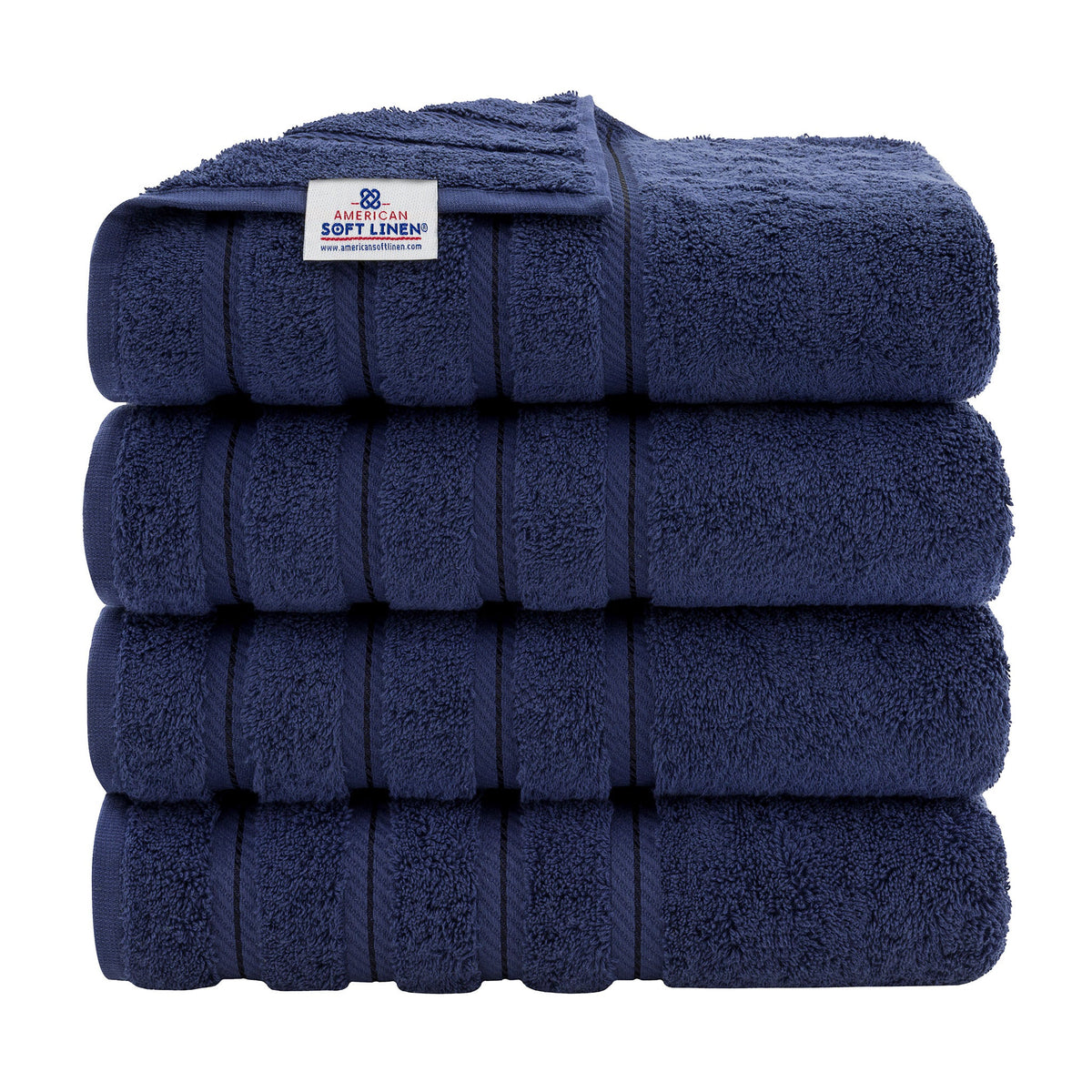 4 Piece 100% Cotton Turkish Bath Towels - 8 Set Case Pack