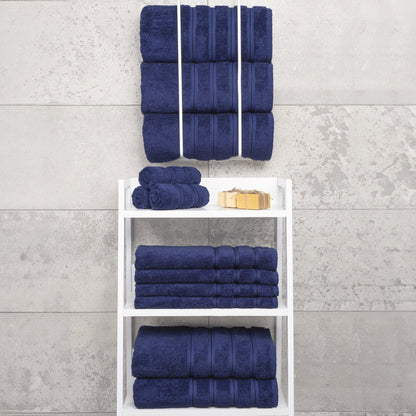 4 Piece 100% Cotton Turkish Bath Towels - 8 Set Case Pack