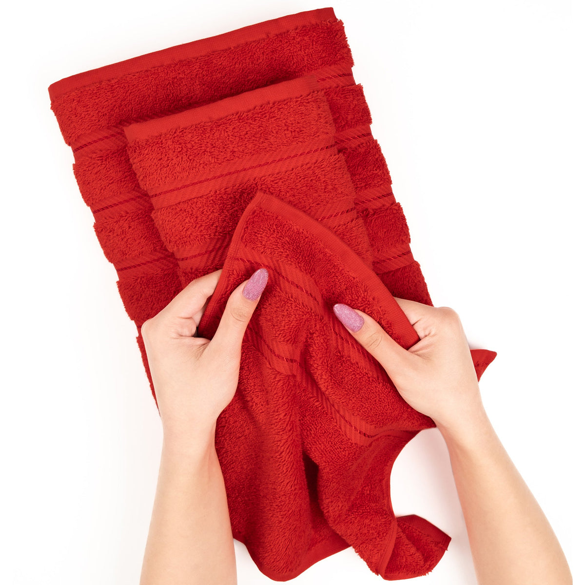 4 Piece 100% Cotton Turkish Bath Towels - 8 Set Case Pack