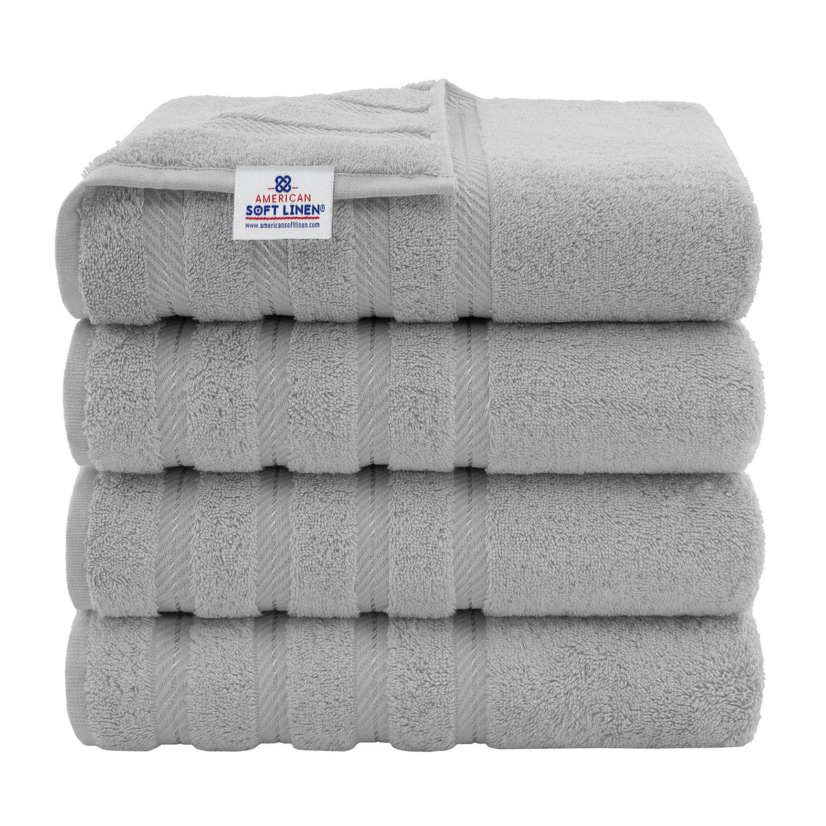 4 Piece 100% Cotton Turkish Bath Towels - 8 Set Case Pack