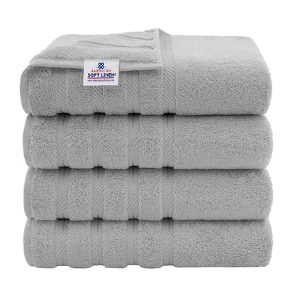 4 Piece 100% Cotton Turkish Bath Towels - 8 Set Case Pack