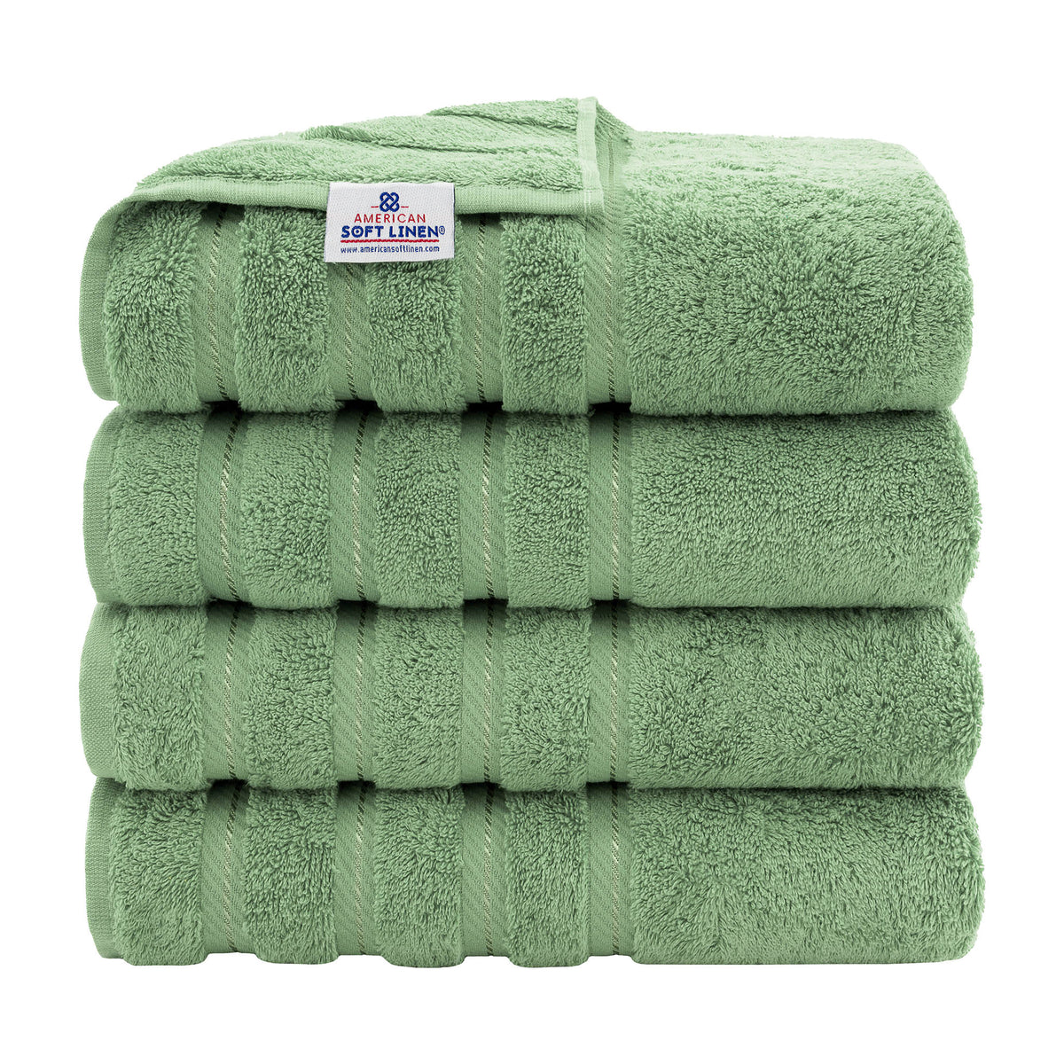 4 Piece 100% Cotton Turkish Bath Towels - 8 Set Case Pack