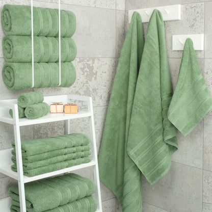 4 Piece 100% Cotton Turkish Bath Towels - 8 Set Case Pack