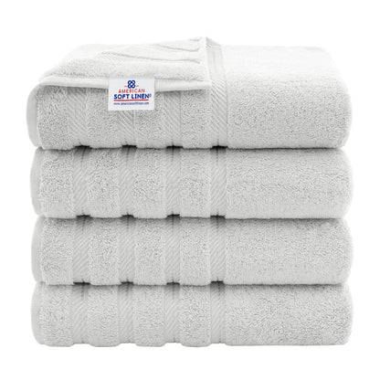 4 Piece 100% Cotton Turkish Bath Towels - 8 Set Case Pack