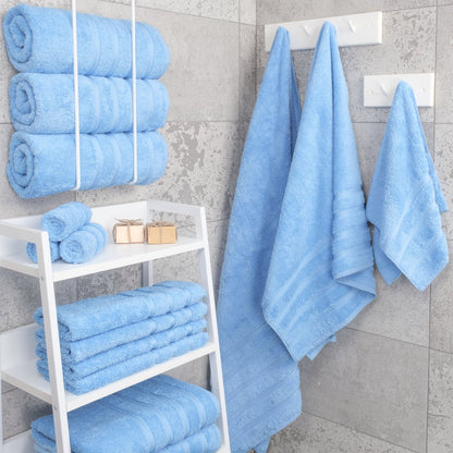 4 Piece 100% Cotton Turkish Bath Towels - 8 Set Case Pack