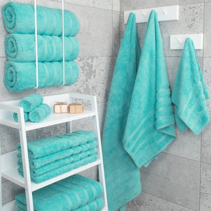 4 Piece 100% Cotton Turkish Bath Towels - 8 Set Case Pack