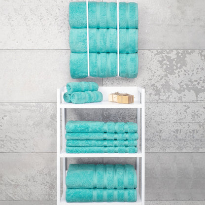 4 Piece 100% Cotton Turkish Bath Towels - 8 Set Case Pack