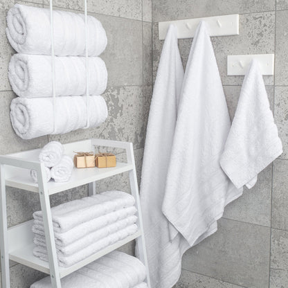 4 Piece 100% Cotton Turkish Bath Towels - 8 Set Case Pack