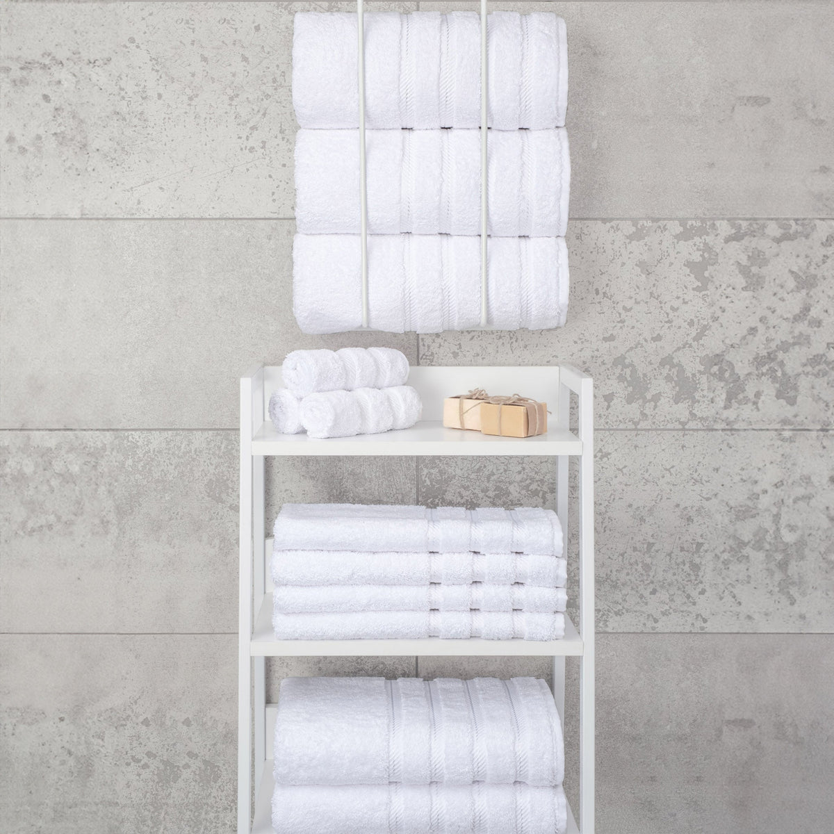 4 Piece 100% Cotton Turkish Bath Towels - 8 Set Case Pack