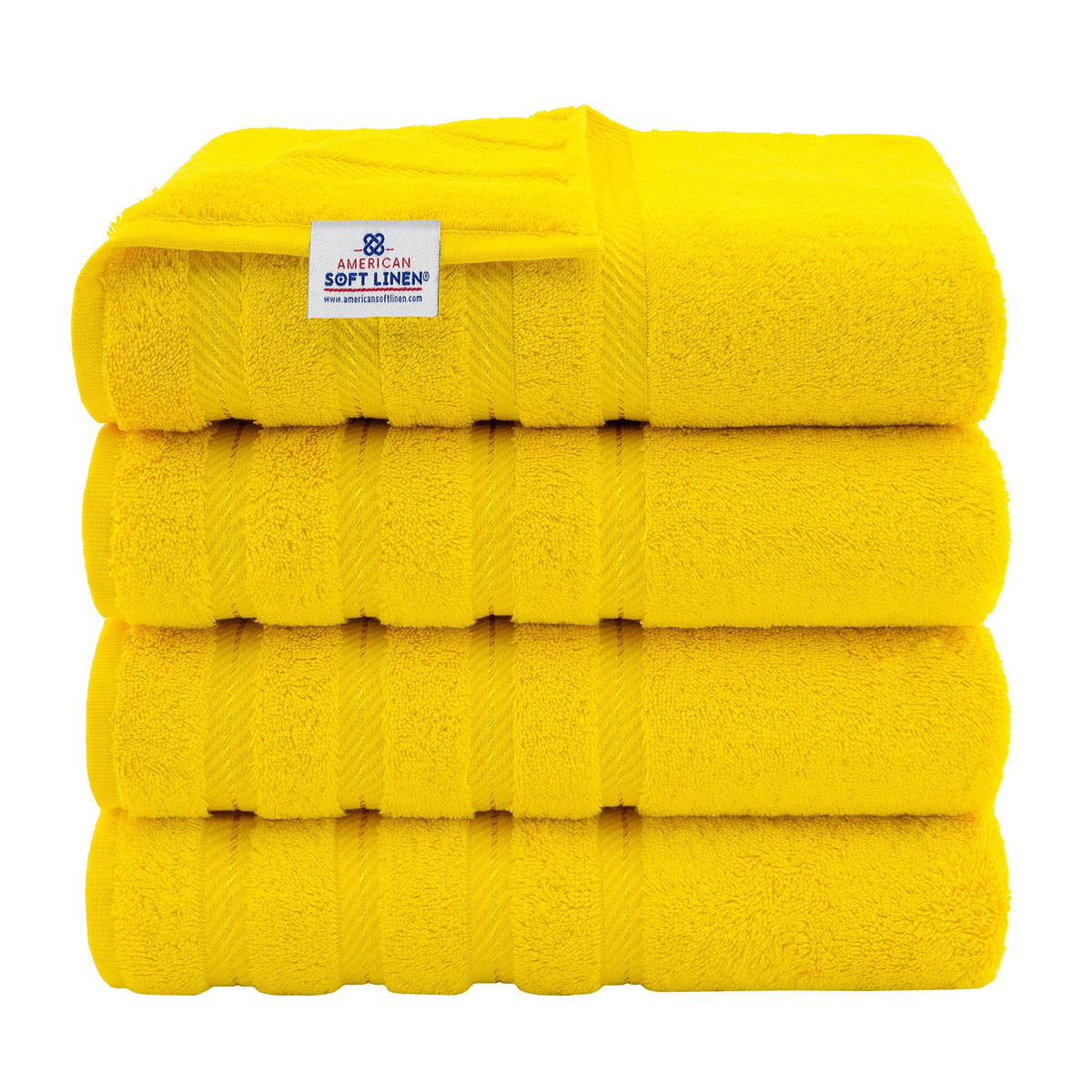 4 Piece 100% Cotton Turkish Bath Towels - 8 Set Case Pack
