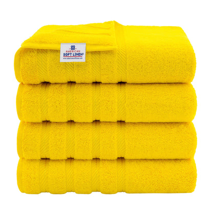 4 Piece 100% Cotton Turkish Bath Towels - 8 Set Case Pack