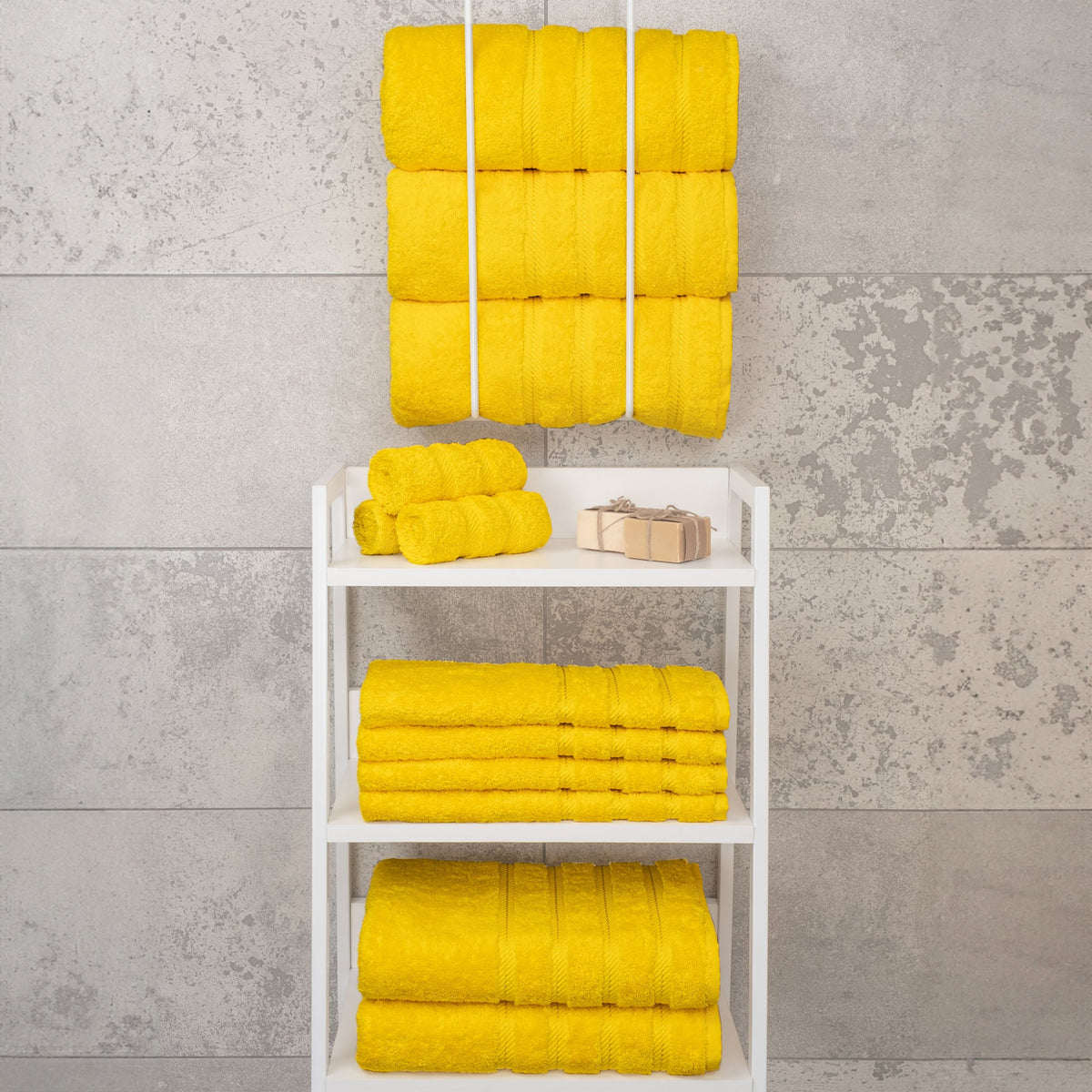 4 Piece 100% Cotton Turkish Bath Towels - 8 Set Case Pack
