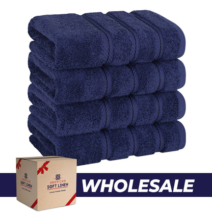 4 Piece 100% Cotton Turkish Towels, Hand Towel Set, Soft, Absorbent, Quick Dry - 28 Set Case Pack