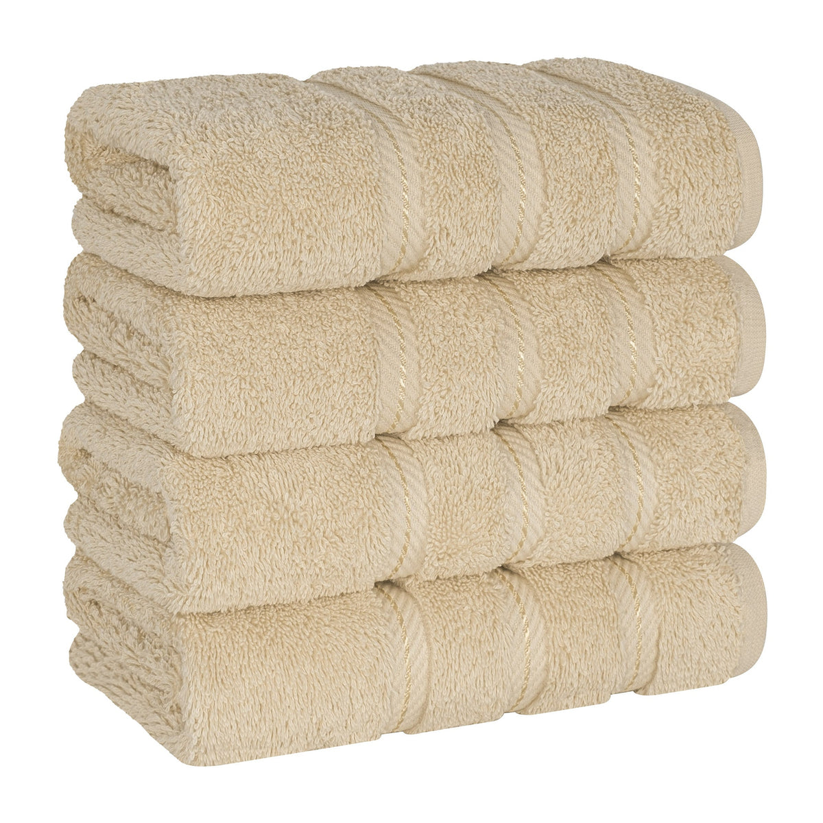 4 Piece 100% Cotton Turkish Towels, Hand Towel Set, Soft, Absorbent, Quick Dry - 28 Set Case Pack