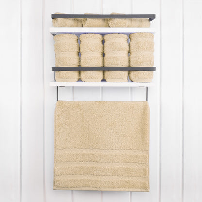 4 Piece 100% Cotton Turkish Towels, Hand Towel Set, Soft, Absorbent, Quick Dry - 28 Set Case Pack