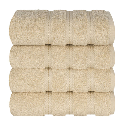 4 Piece 100% Cotton Turkish Towels, Hand Towel Set, Soft, Absorbent, Quick Dry - 28 Set Case Pack