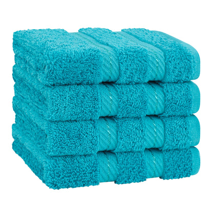 4 Piece 100% Cotton Luxury Washcloth Turkish Towel Set - 60 Set Case Pack