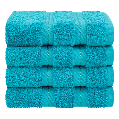 4 Piece 100% Cotton Luxury Washcloth Turkish Towel Set - 60 Set Case Pack