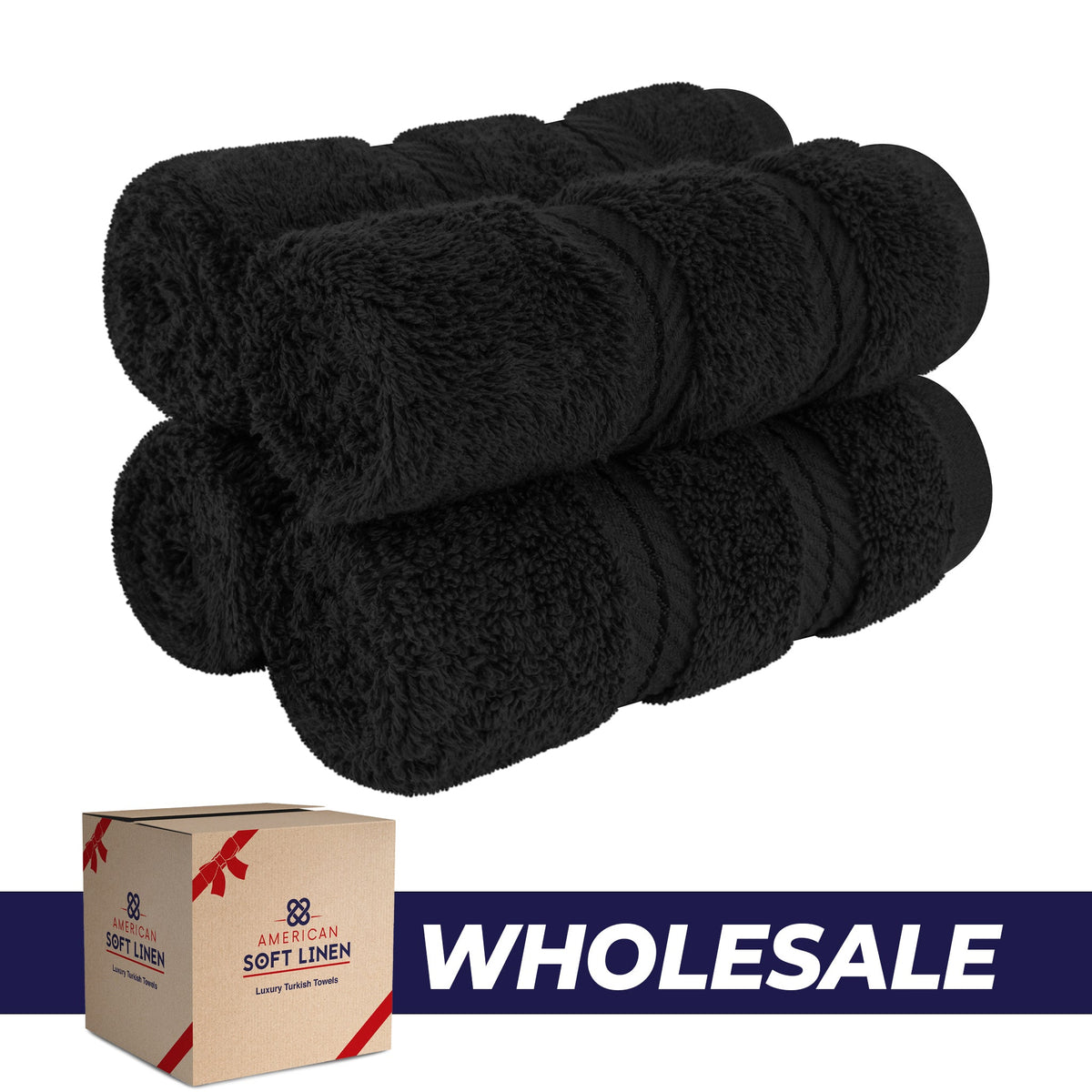 4 Piece 100% Cotton Luxury Washcloth Turkish Towel Set - 60 Set Case Pack