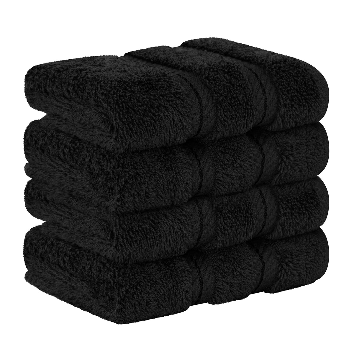 4 Piece 100% Cotton Luxury Washcloth Turkish Towel Set - 60 Set Case Pack