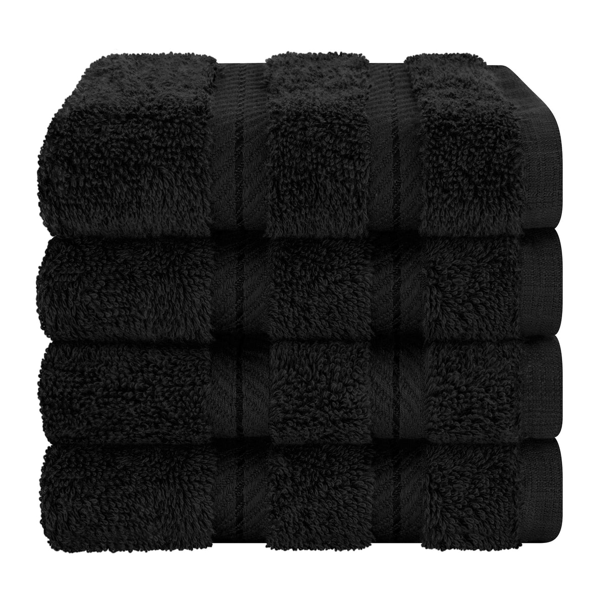 4 Piece 100% Cotton Luxury Washcloth Turkish Towel Set - 60 Set Case Pack