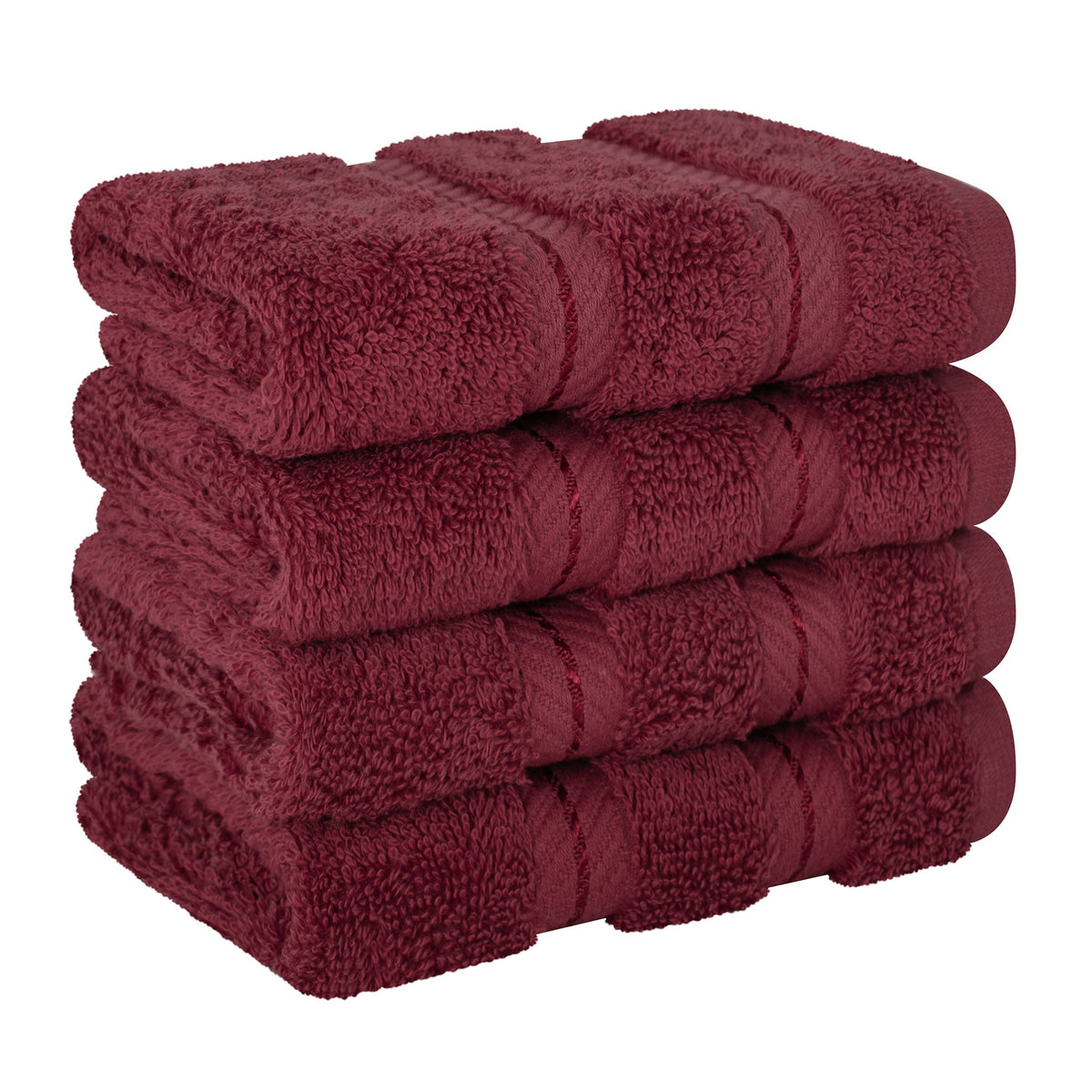 4 Piece 100% Cotton Luxury Washcloth Turkish Towel Set - 60 Set Case Pack