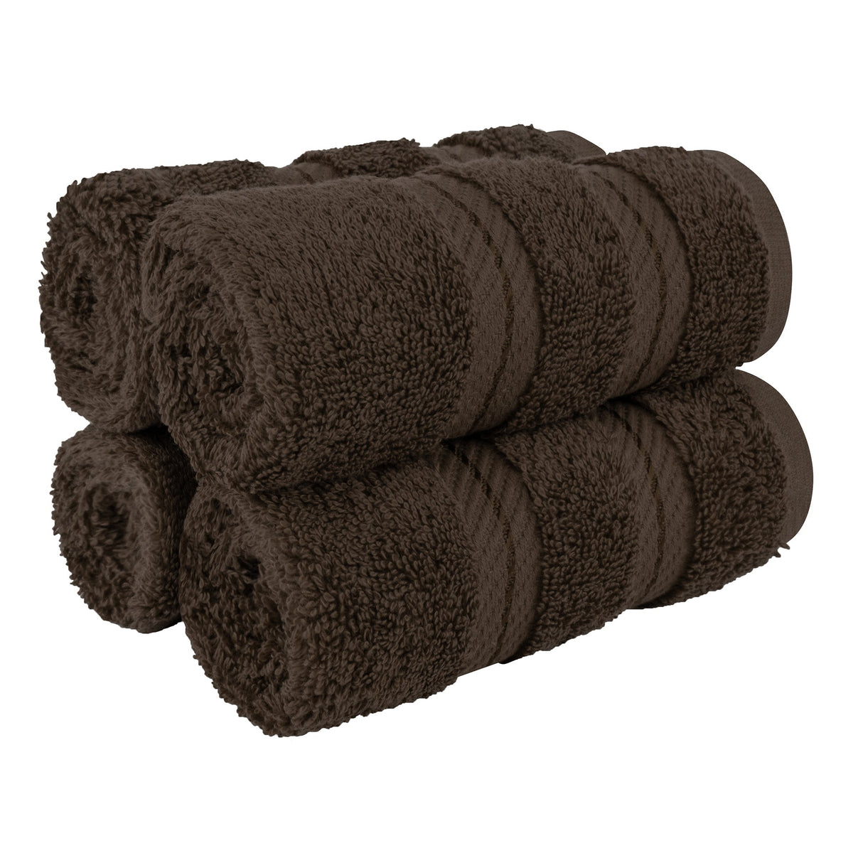4 Piece 100% Cotton Luxury Washcloth Turkish Towel Set - 60 Set Case Pack