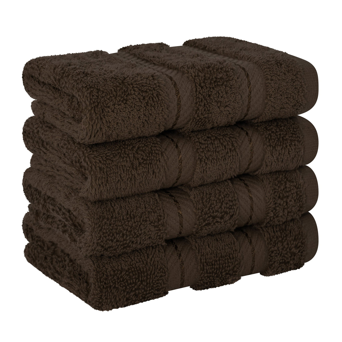 4 Piece 100% Cotton Luxury Washcloth Turkish Towel Set - 60 Set Case Pack