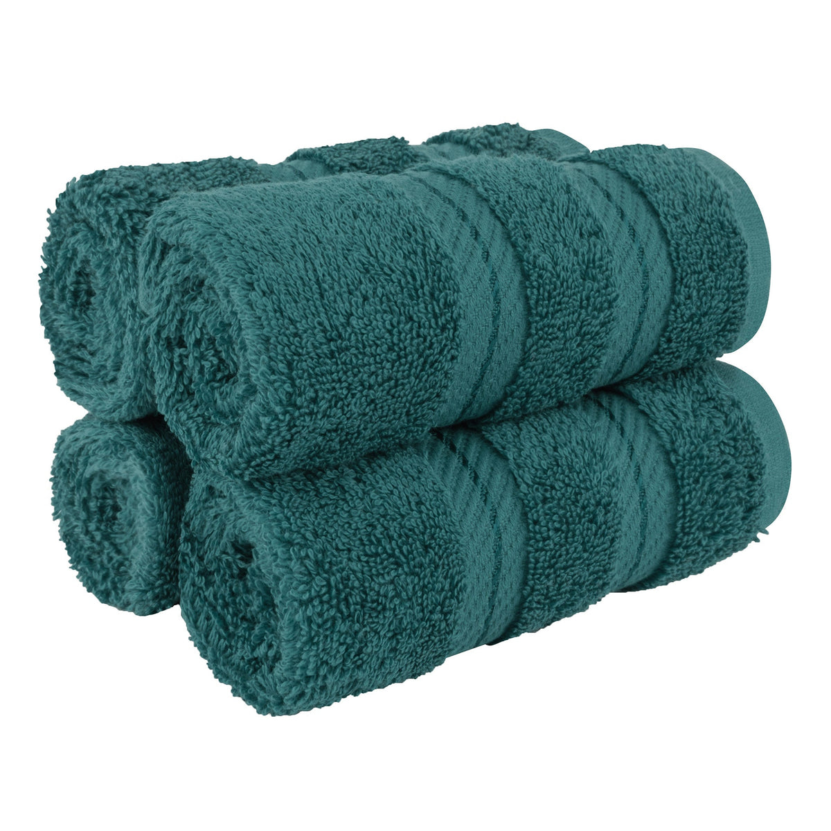 4 Piece 100% Cotton Luxury Washcloth Turkish Towel Set - 60 Set Case Pack