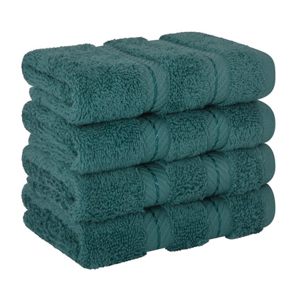 4 Piece 100% Cotton Luxury Washcloth Turkish Towel Set - 60 Set Case Pack